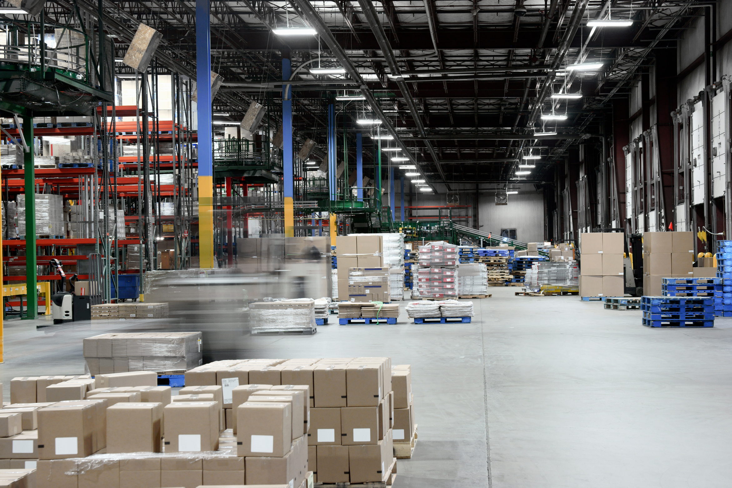 Distribution warehouse center, logistics.